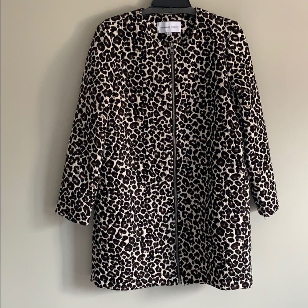 Cupcakes and Cashmere Leopard Jacket